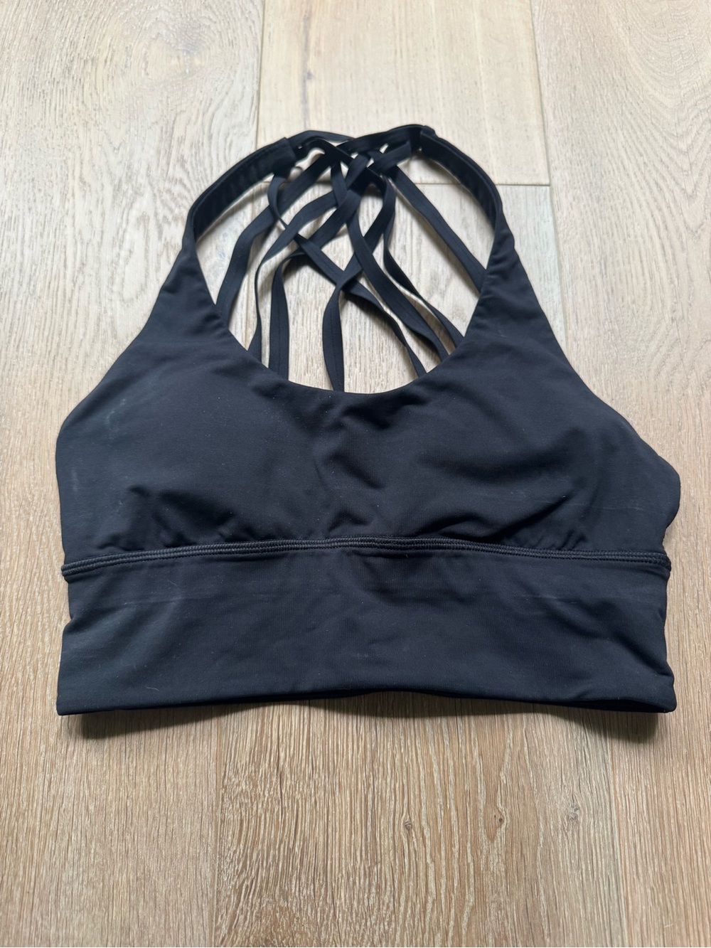 lululemon athletica Black Free to Be Strappy Sports Bra